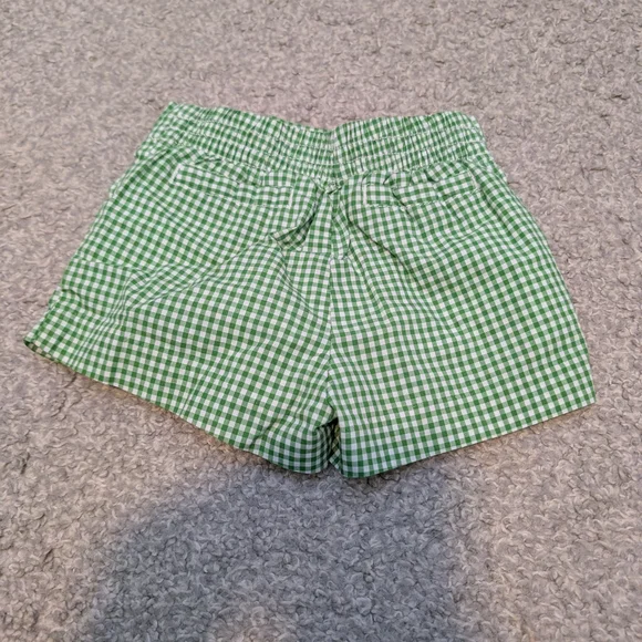 3 For $18 Janie and Jack Green Gingham Kids Shorts - Picture 6 of 6
